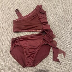 Maroon Dance Costume